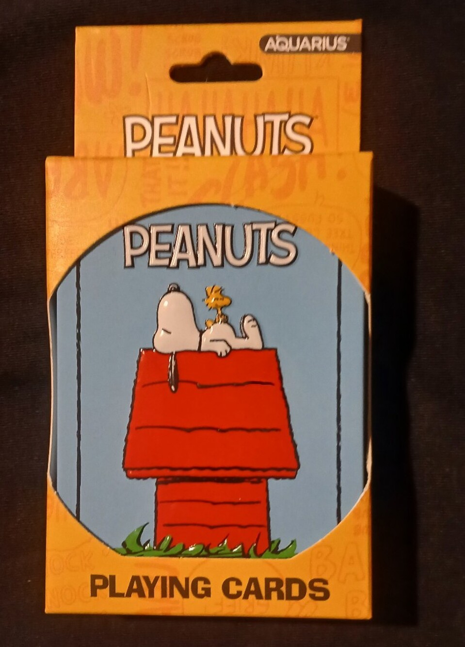Aquarius/Peanuts -Peanuts Playing Cards in Reusable Tin Box Potential Collectors